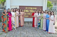 “Khoảnh khắc Tuần lễ Áo dài tại Trung tâm Y tế khu vực Phú Tân”