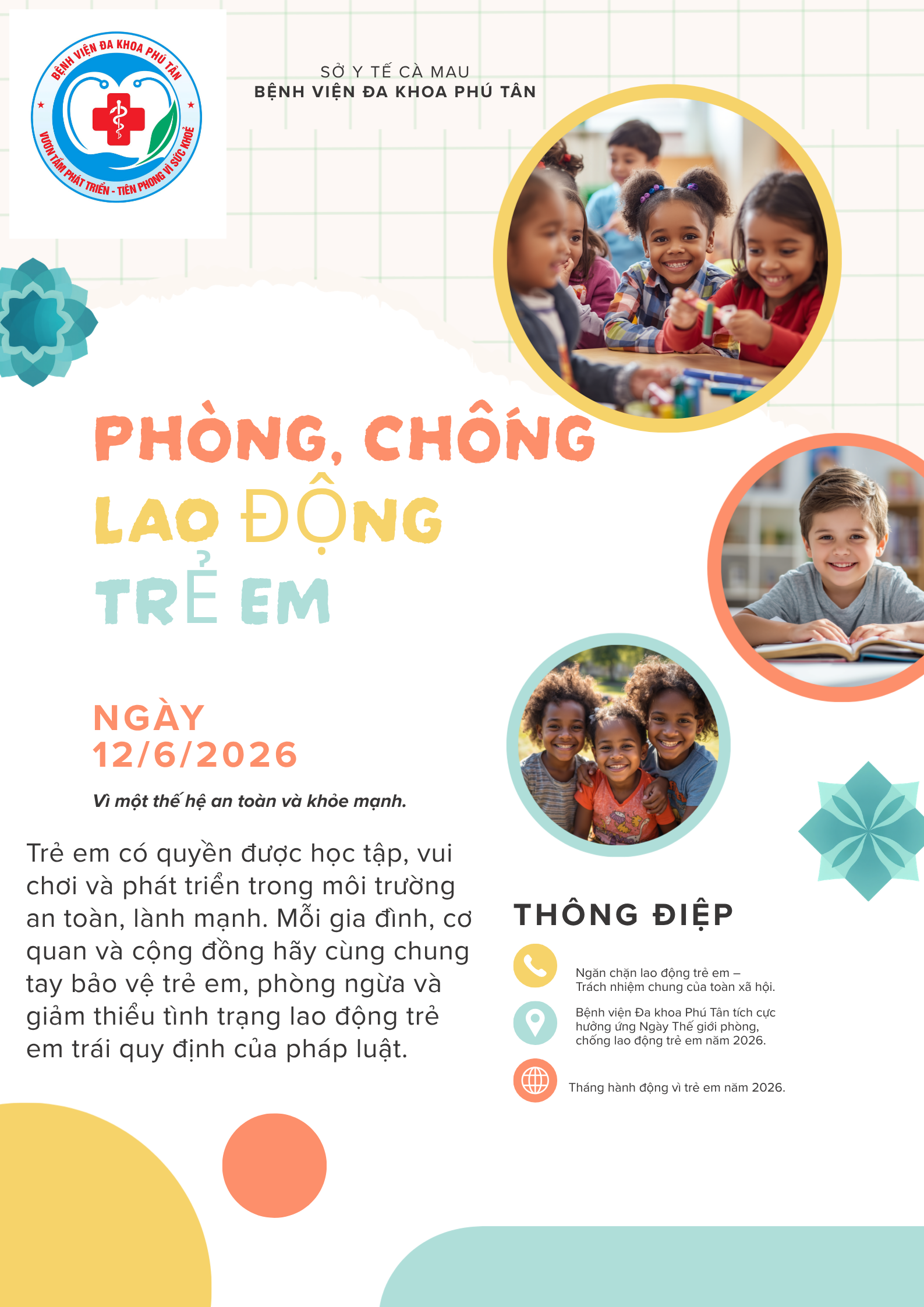 HƯỞNG ỨNG NGÀY THẾ GIỚI PHÒNG, CHỐNG LAO ĐỘNG TRẺ EM (12/6/2026)